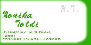 monika toldi business card